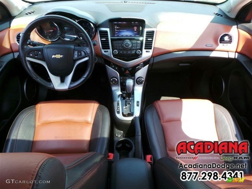 2013 Cruze LTZ - Summit White / Jet Black/Brick photo #22