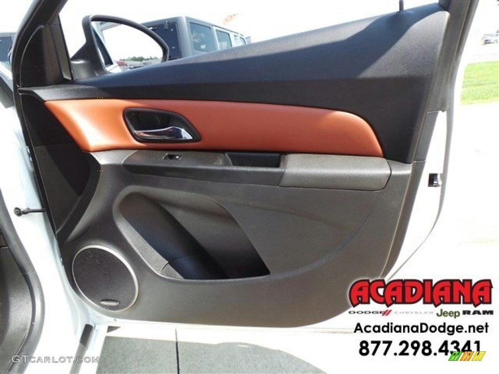 2013 Cruze LTZ - Summit White / Jet Black/Brick photo #24