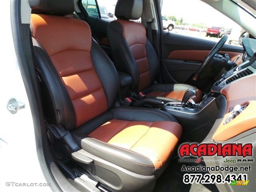 2013 Cruze LTZ - Summit White / Jet Black/Brick photo #25