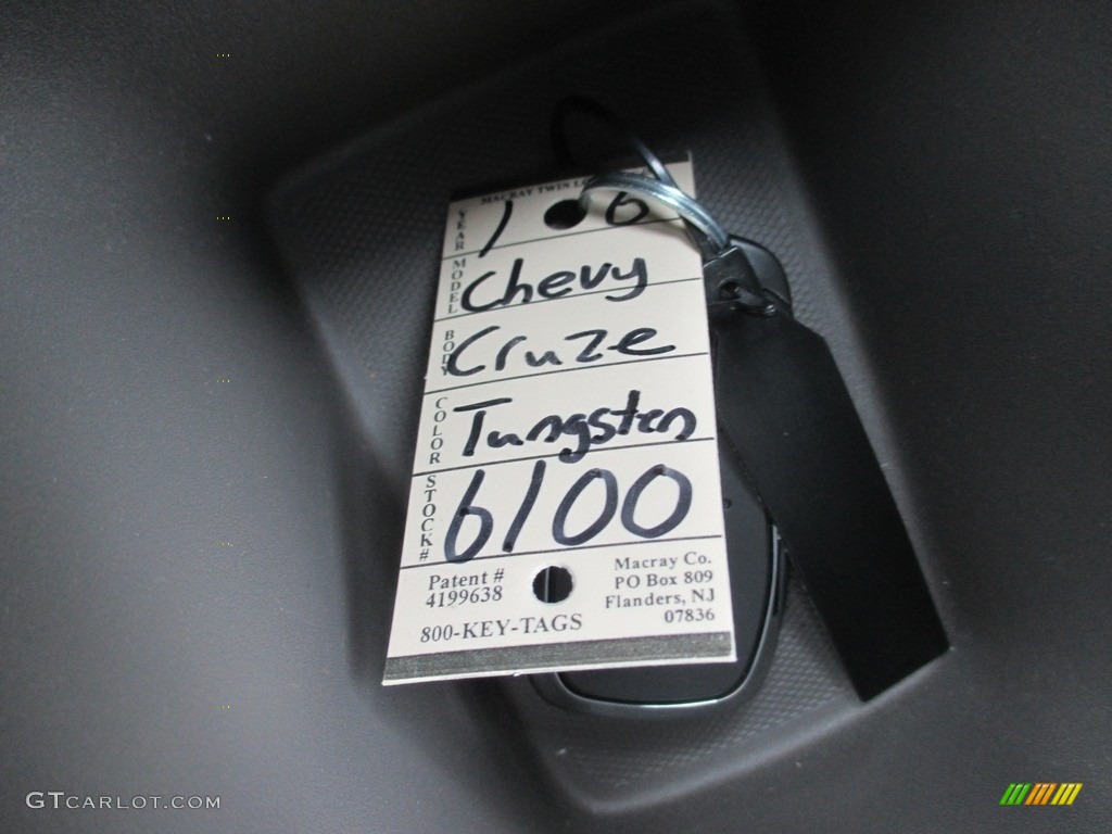 2016 Cruze LT Sedan - Tungsten Metallic / Jet Black photo #19