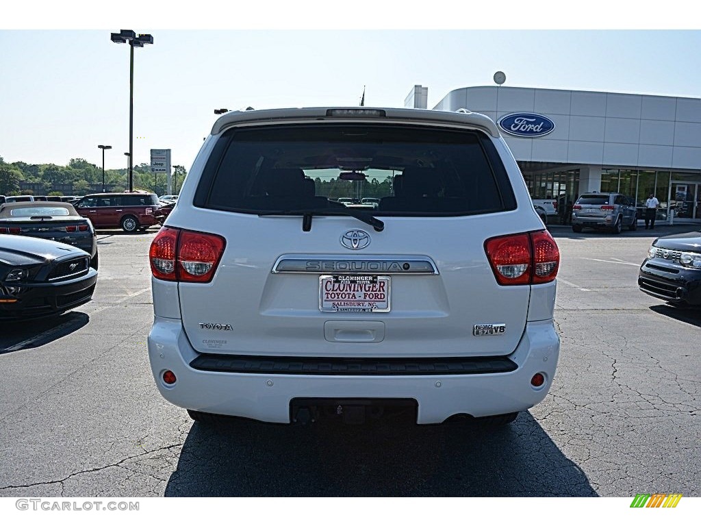 2008 Sequoia Platinum - Arctic Frost Pearl / Sand Beige photo #4