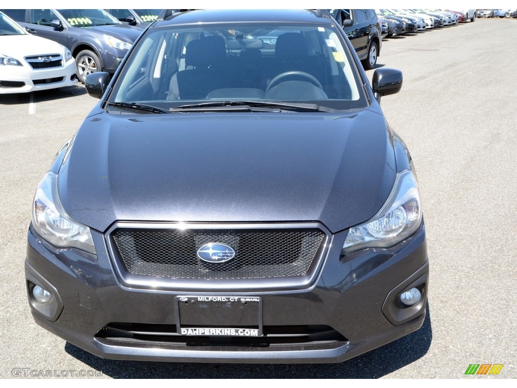 2012 Impreza 2.0i Sport Premium 5 Door - Dark Gray Metallic / Black photo #2