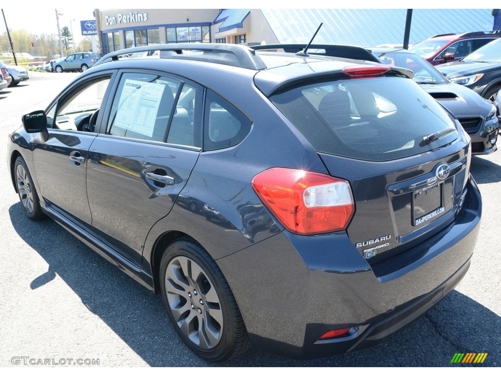 2012 Impreza 2.0i Sport Premium 5 Door - Dark Gray Metallic / Black photo #10