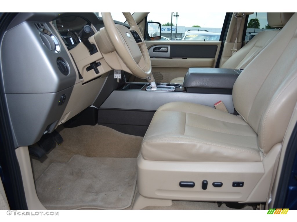 2011 Expedition XLT 4x4 - Dark Blue Pearl Metallic / Camel photo #11