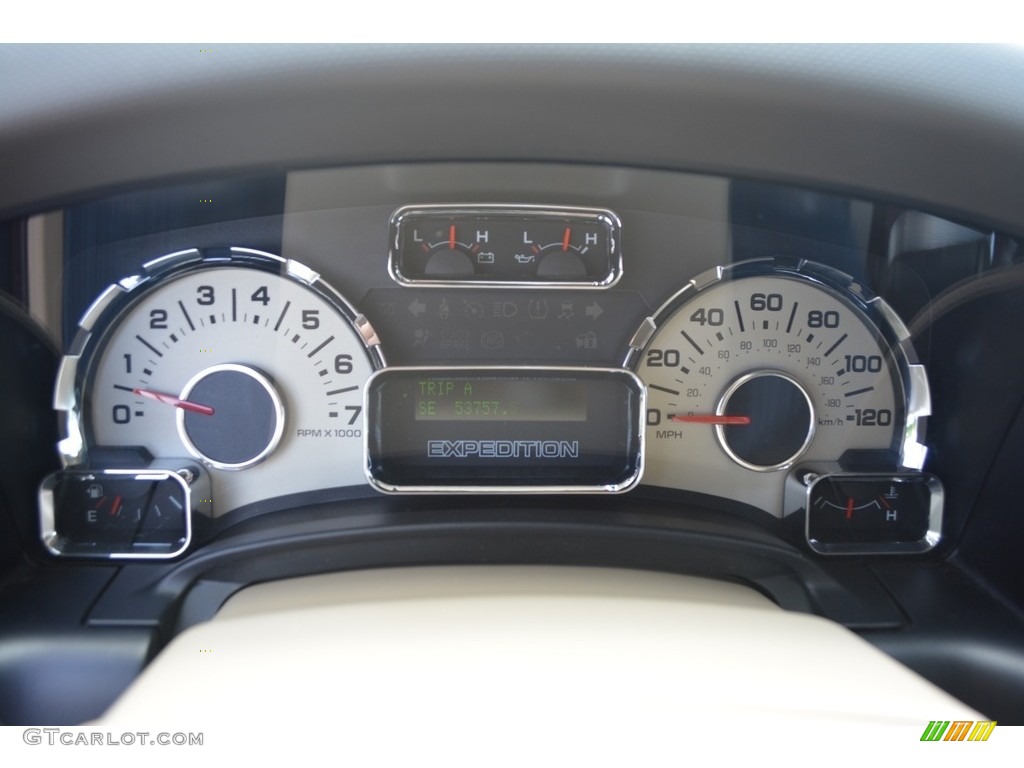 2011 Expedition XLT 4x4 - Dark Blue Pearl Metallic / Camel photo #25
