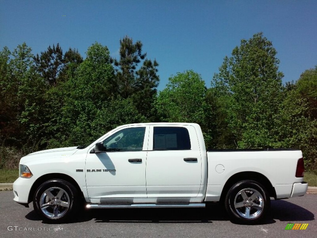 2012 Ram 1500 Express Crew Cab - Bright White / Dark Slate Gray/Medium Graystone photo #1