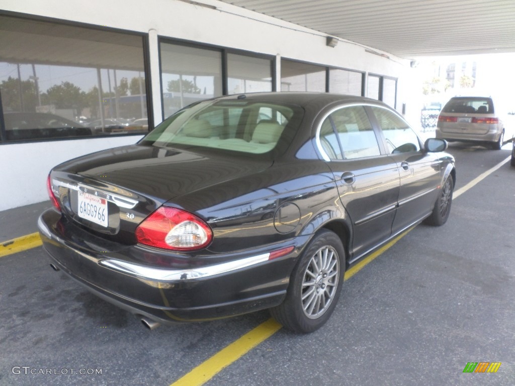 2007 X-Type 3.0 - Ebony Black / Ivory photo #2