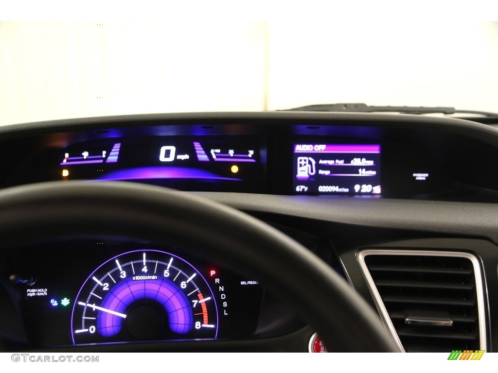 2014 Civic EX Sedan - Urban Titanium Metallic / Beige photo #7