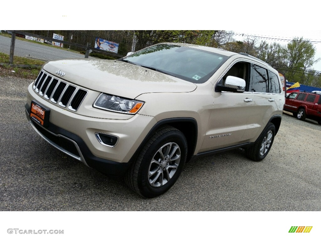 2014 Grand Cherokee Limited 4x4 - Cashmere Pearl / New Zealand Black/Light Frost photo #3