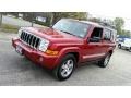 2010 Inferno Red Crystal Pearl Jeep Commander Sport 4x4  photo #3