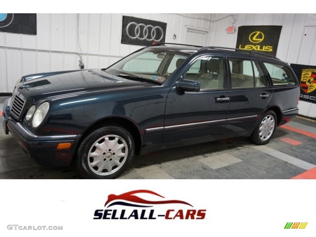 1999 E 320 4Matic Wagon - Midnight Blue / Parchment photo #1