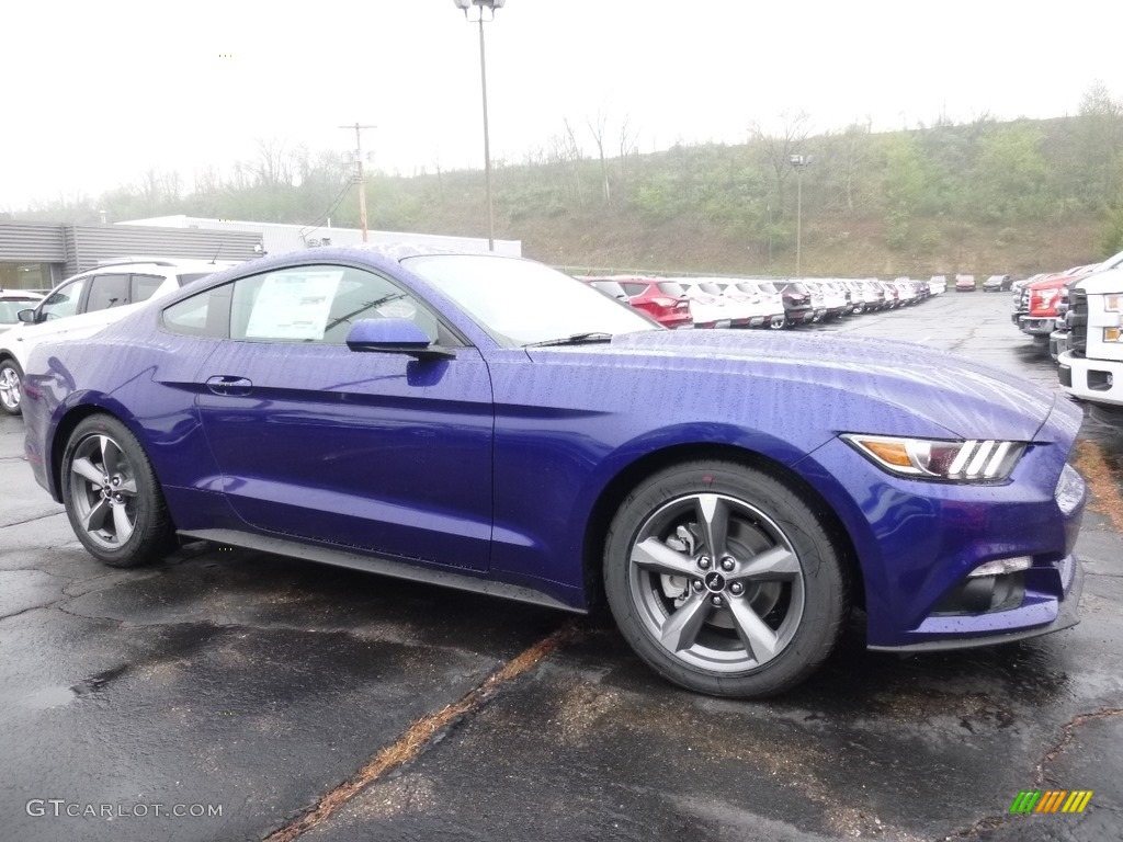 2016 Mustang V6 Coupe - Deep Impact Blue Metallic / Ebony photo #1