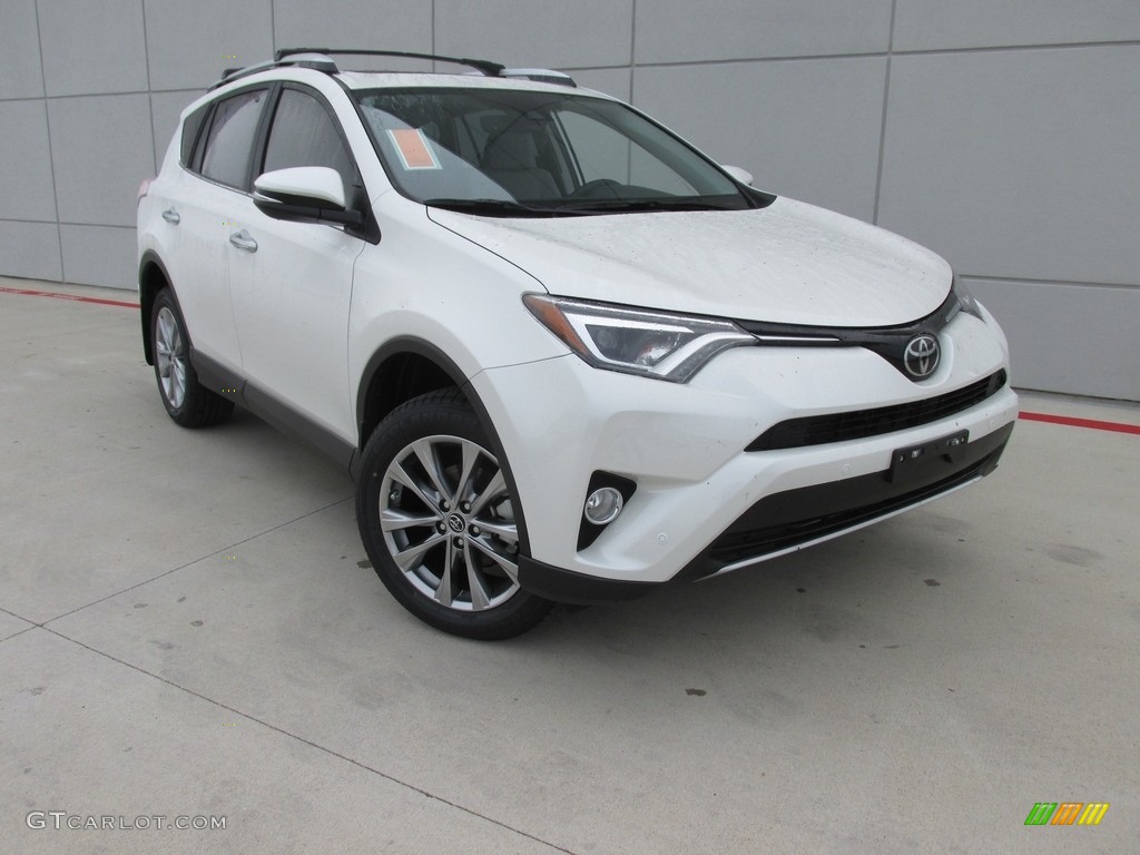 2016 RAV4 Limited - Blizzard Pearl / Ash photo #1