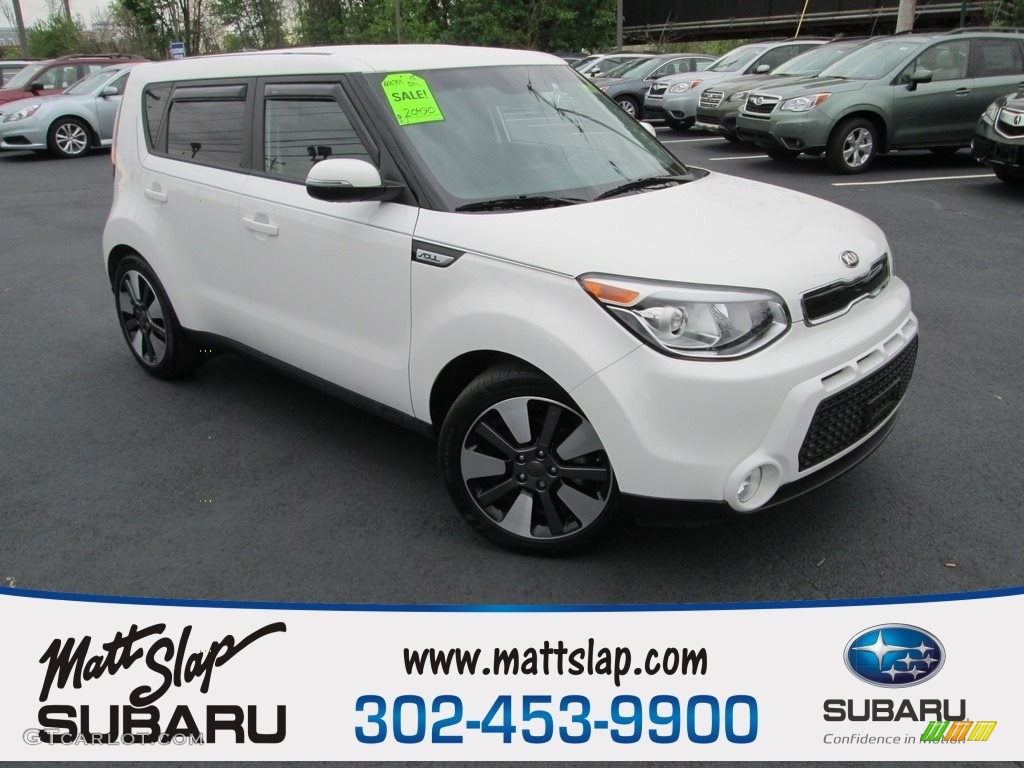 Clear White Kia Soul