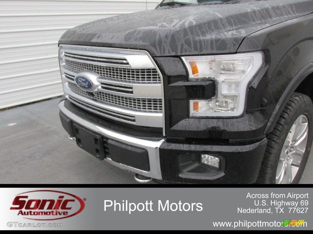 2016 F150 Platinum SuperCrew 4x4 - Shadow Black / Black photo #10