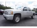 2012 Silver Ice Metallic Chevrolet Silverado 1500 LTZ Crew Cab 4x4  photo #3