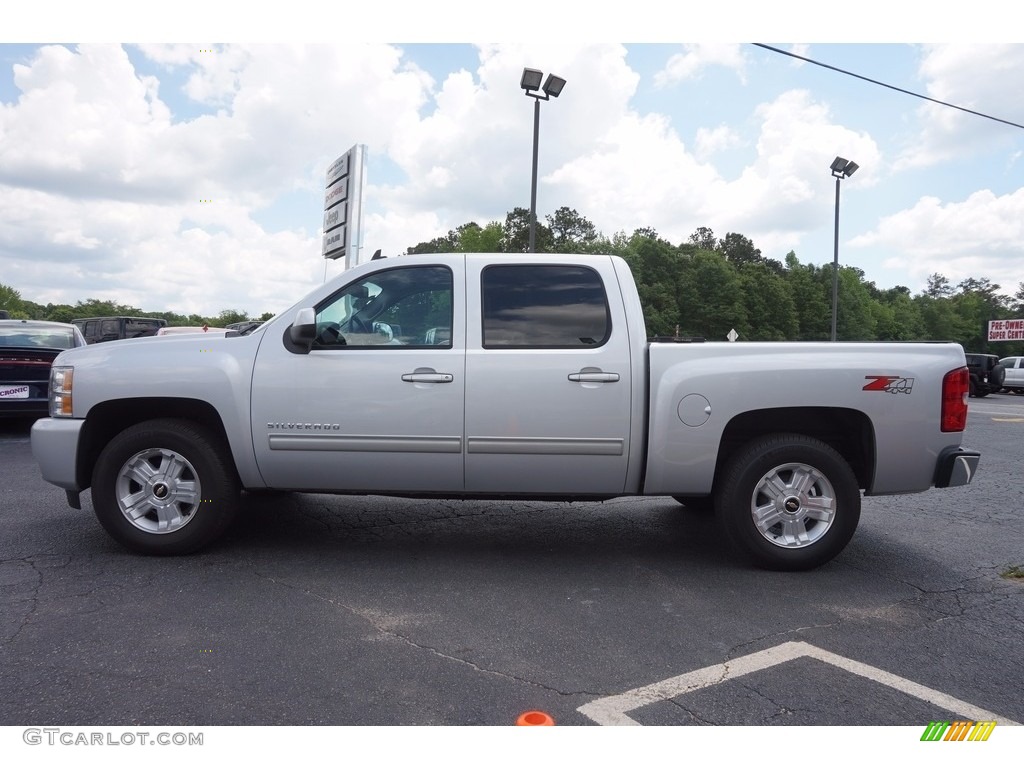 2012 Silverado 1500 LTZ Crew Cab 4x4 - Silver Ice Metallic / Ebony photo #4