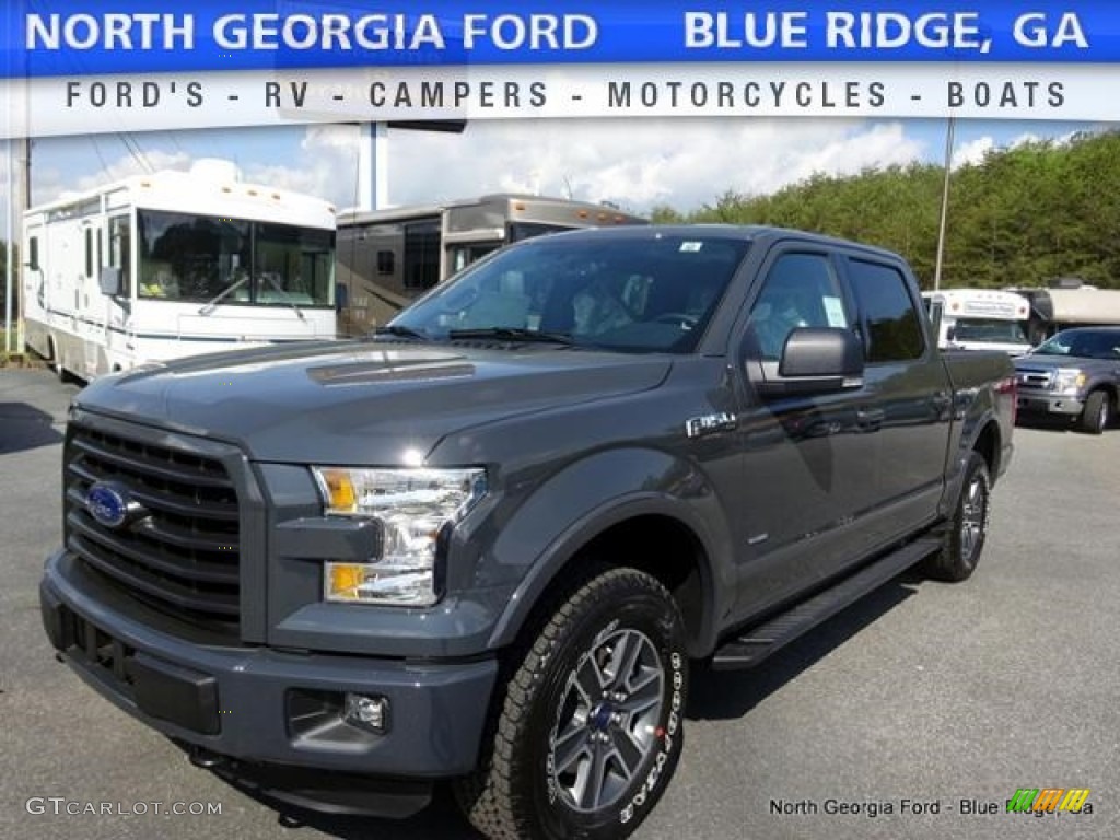 2016 F150 XLT SuperCrew 4x4 - Lithium Gray / Black photo #1