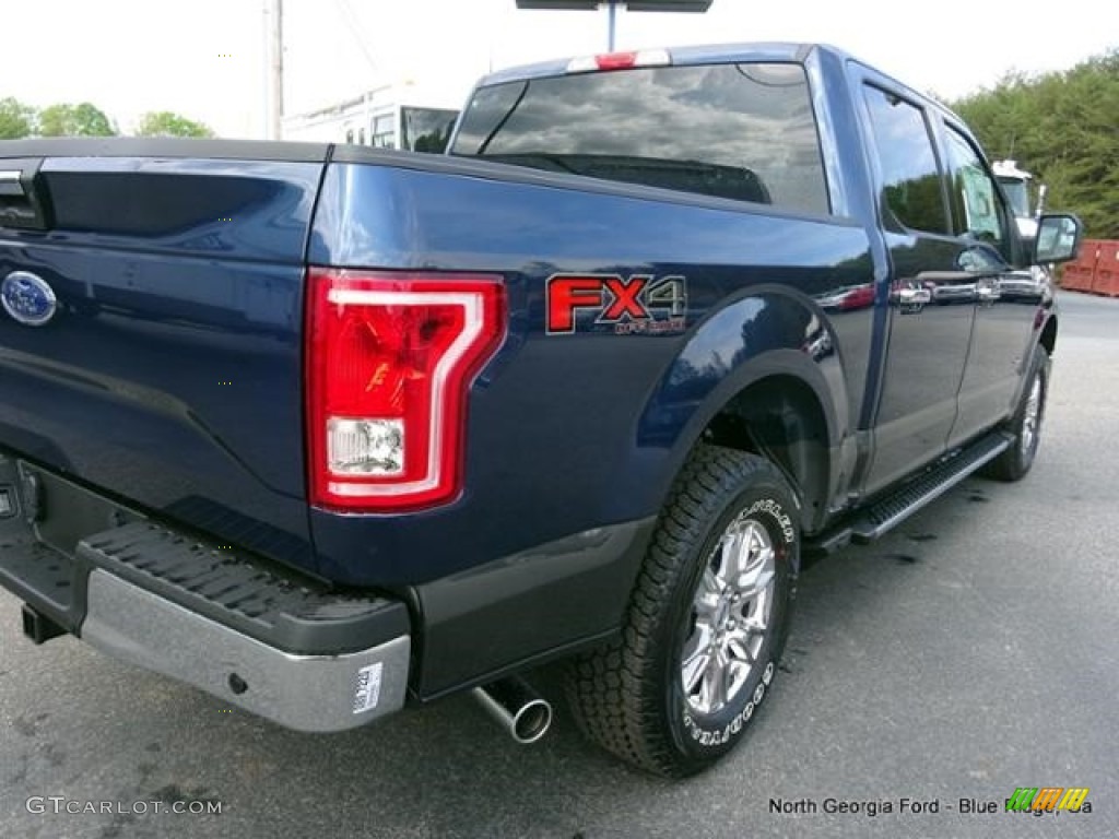 2016 F150 XLT SuperCrew 4x4 - Blue Jeans / Medium Earth Gray photo #36