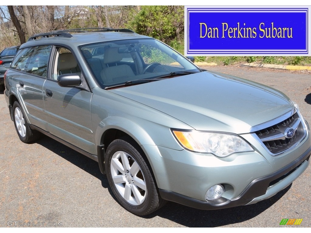 2009 Outback 2.5i Special Edition Wagon - Seacrest Green Metallic / Warm Ivory photo #1