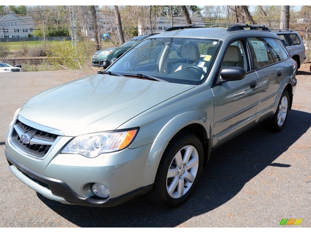 2009 Outback 2.5i Special Edition Wagon - Seacrest Green Metallic / Warm Ivory photo #3
