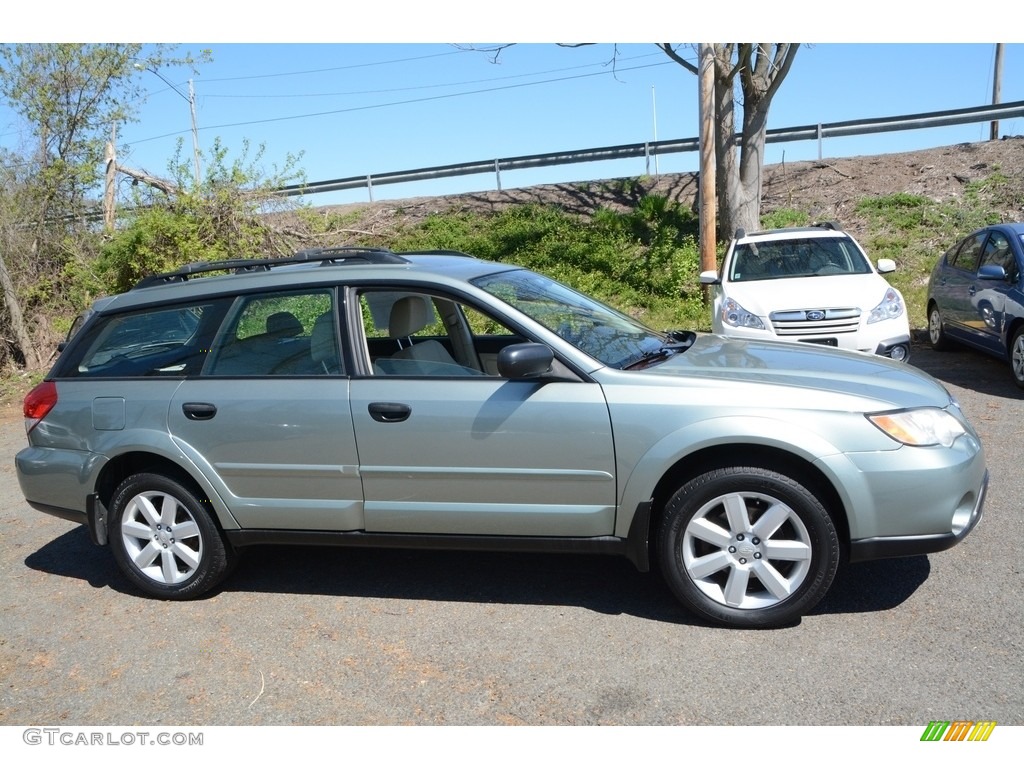 2009 Outback 2.5i Special Edition Wagon - Seacrest Green Metallic / Warm Ivory photo #4