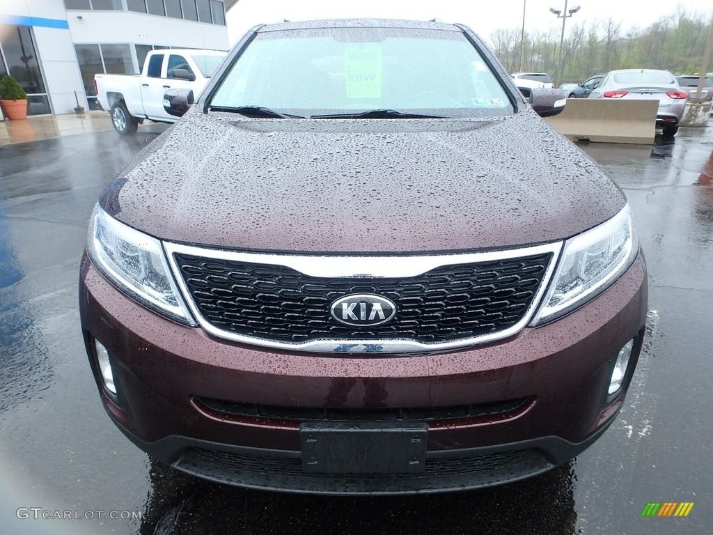 2014 Sorento LX AWD - Dark Cherry / Black photo #13