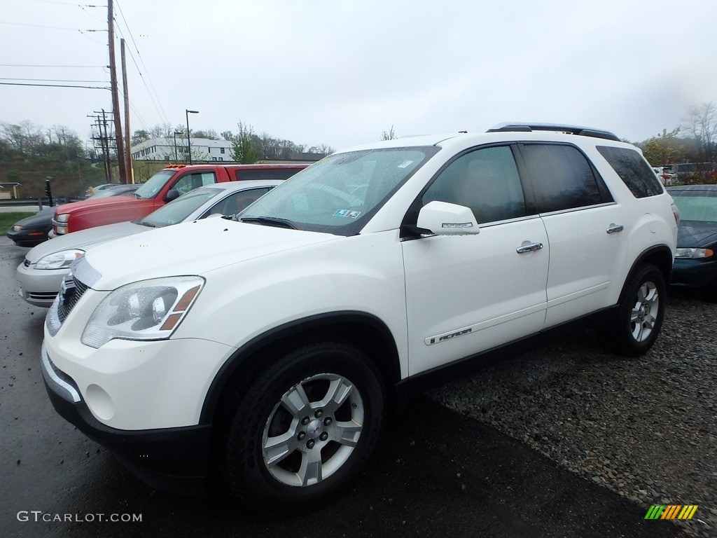 2007 Acadia SLT AWD - White Diamond Metallic / Ebony photo #1