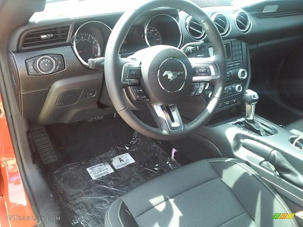 2016 Mustang V6 Coupe - Competition Orange / Ebony photo #18