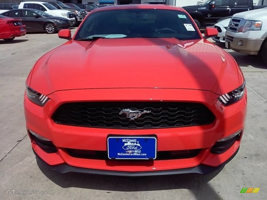 2016 Mustang V6 Coupe - Competition Orange / Ebony photo #25