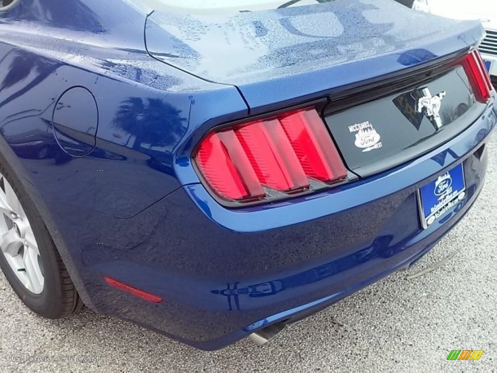 2016 Mustang V6 Coupe - Deep Impact Blue Metallic / Ebony photo #27