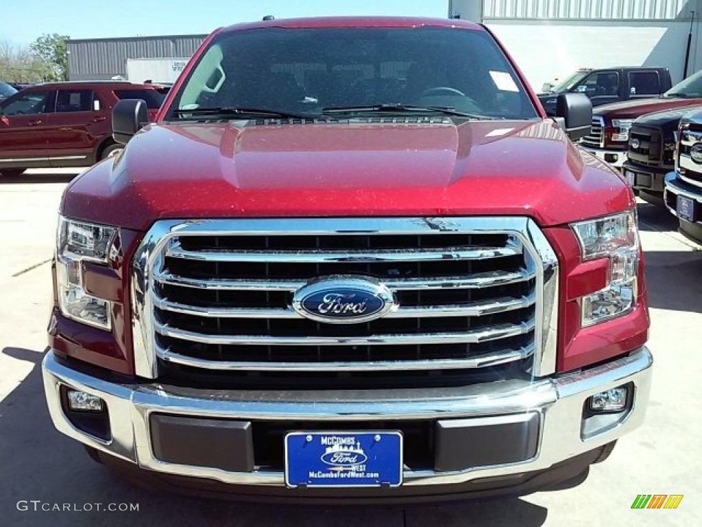 2016 F150 XLT SuperCrew - Ruby Red / Medium Earth Gray photo #38
