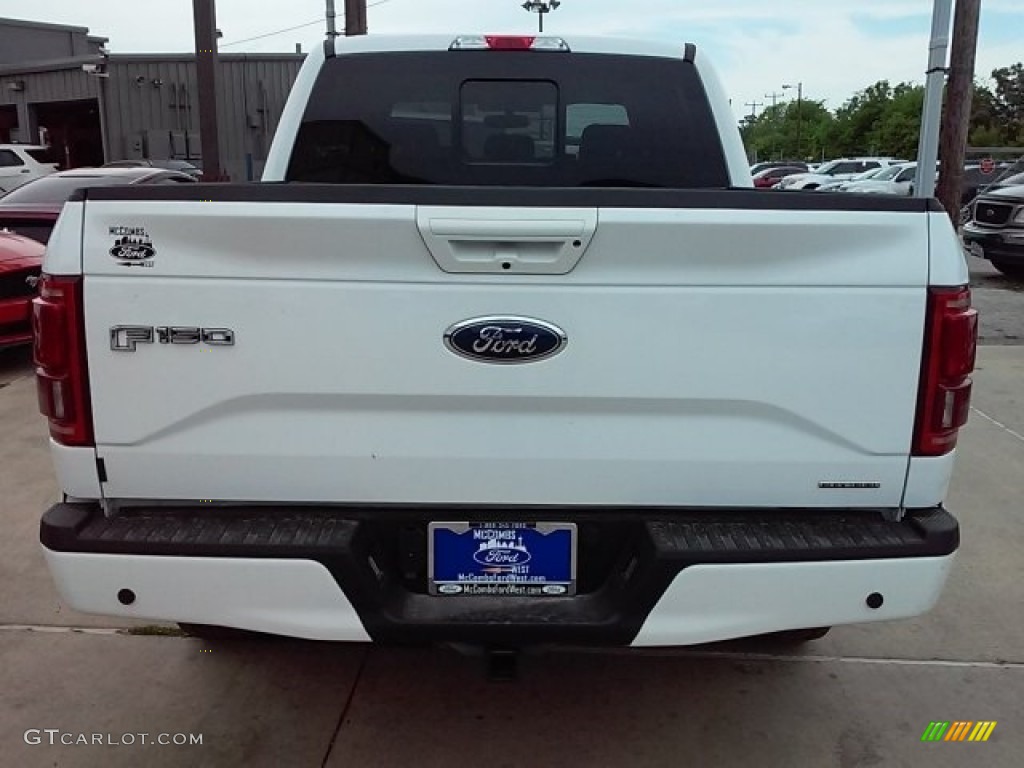 2016 F150 Lariat SuperCrew 4x4 - Oxford White / Black photo #5