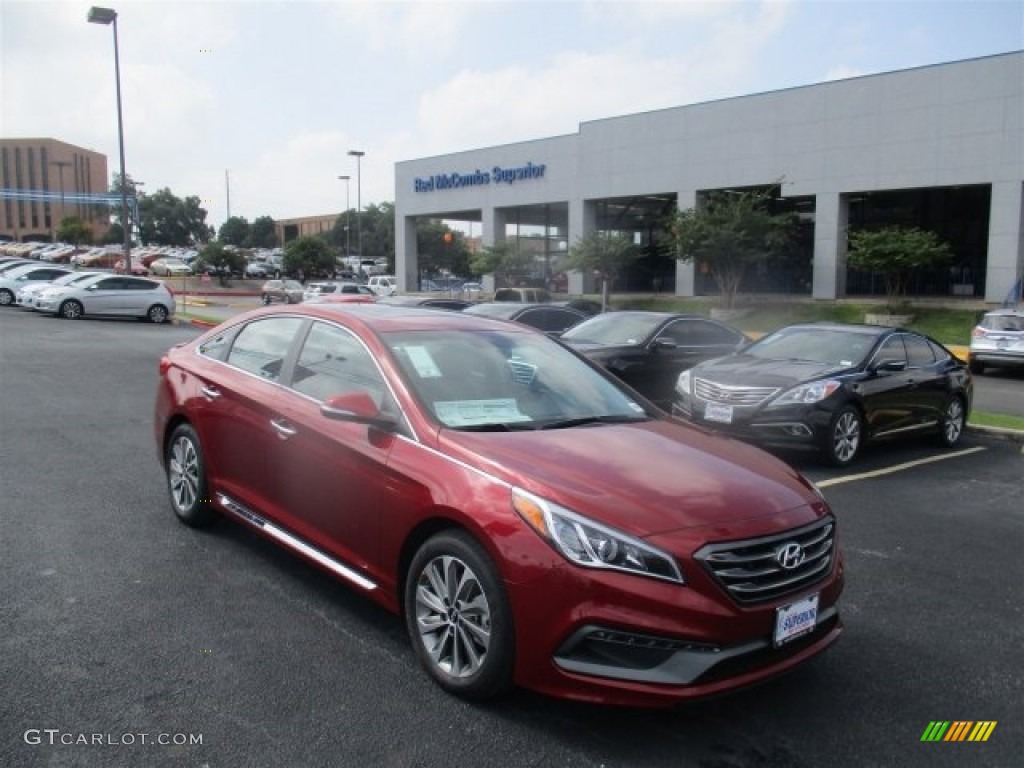 2016 Venetian Red Hyundai Sonata Sport 112632699 Gtcarlot Venetian Red Hyundai Sonata