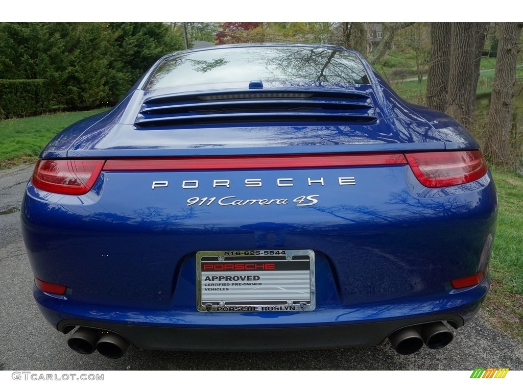 2013 911 Carrera 4S Coupe - Aqua Blue Metallic / Black photo #5