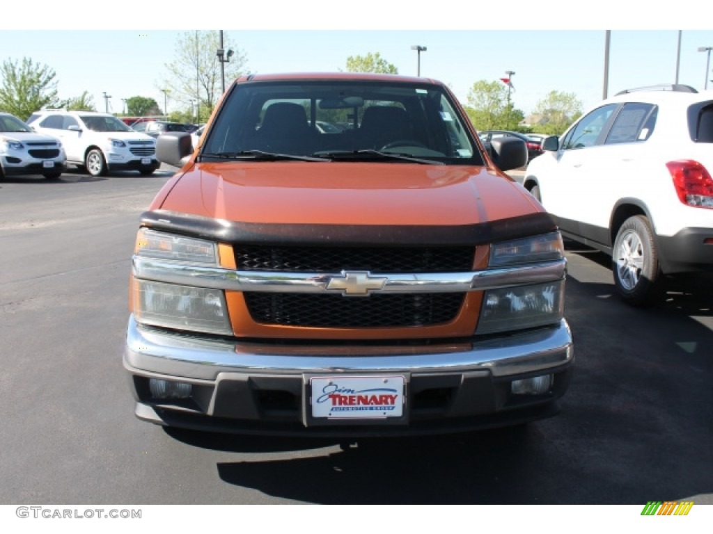2007 Colorado LT Crew Cab - Sunburst Orange Metallic / Very Dark Pewter photo #7