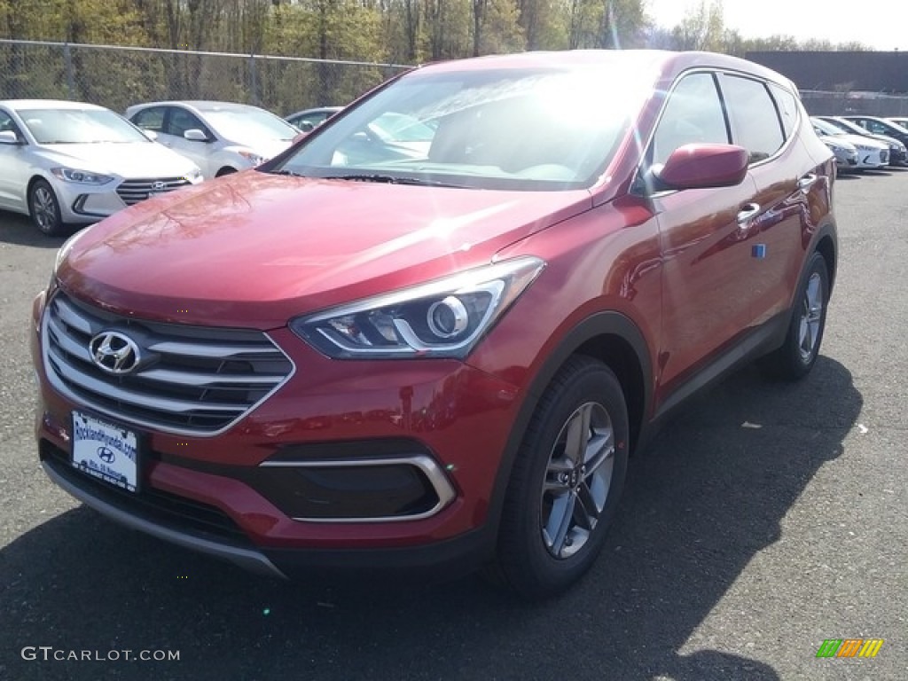 2017 Santa Fe Sport AWD - Serrano Red / Beige photo #1