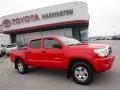 2008 Radiant Red Toyota Tacoma V6 SR5 Double Cab 4x4  photo #2