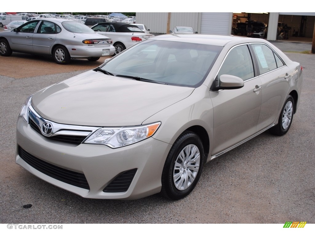 2014 Camry LE - Creme Brulee Metallic / Ivory photo #1