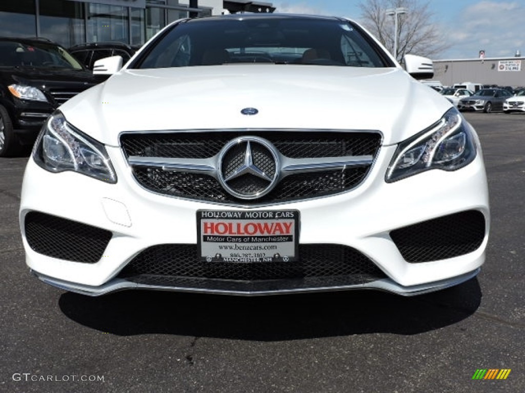 2016 E 400 4Matic Coupe - Polar White / Natural Beige/Black photo #2