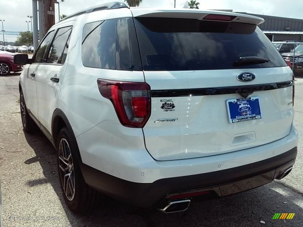 2016 Explorer Sport 4WD - White Platinum Metallic Tri-Coat / Ebony Black photo #5