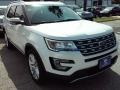 2016 White Platinum Metallic Tri-Coat Ford Explorer Limited  photo #1