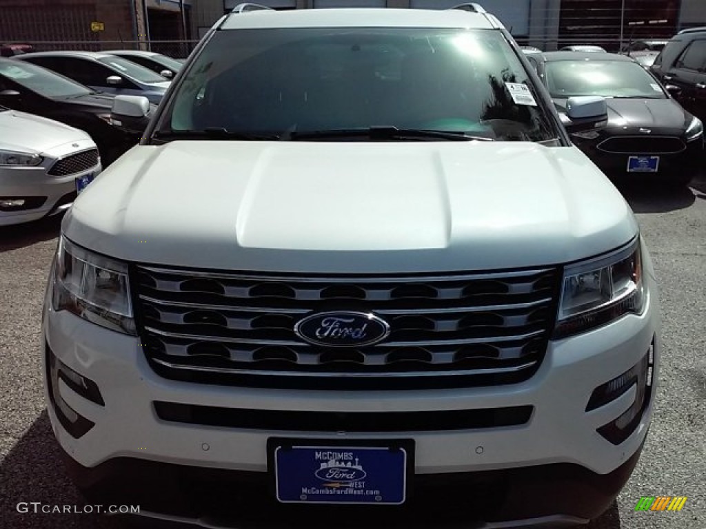 2016 Explorer Limited - White Platinum Metallic Tri-Coat / Medium Light Camel photo #2