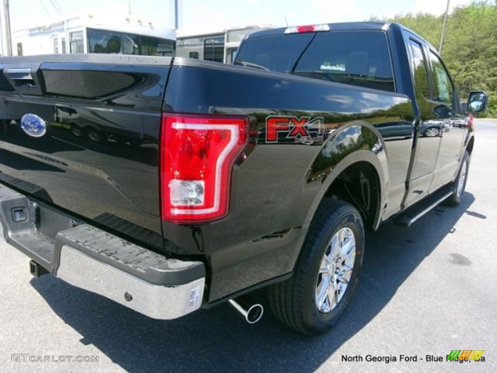 2016 F150 XLT SuperCab 4x4 - Shadow Black / Medium Earth Gray photo #32