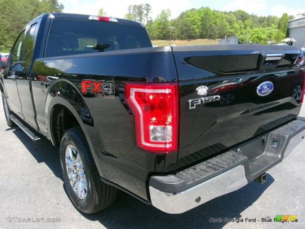 2016 F150 XLT SuperCab 4x4 - Shadow Black / Medium Earth Gray photo #33
