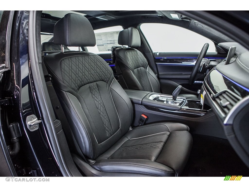 Black Interior 2016 BMW 7 Series 750i Sedan Photo #112665186