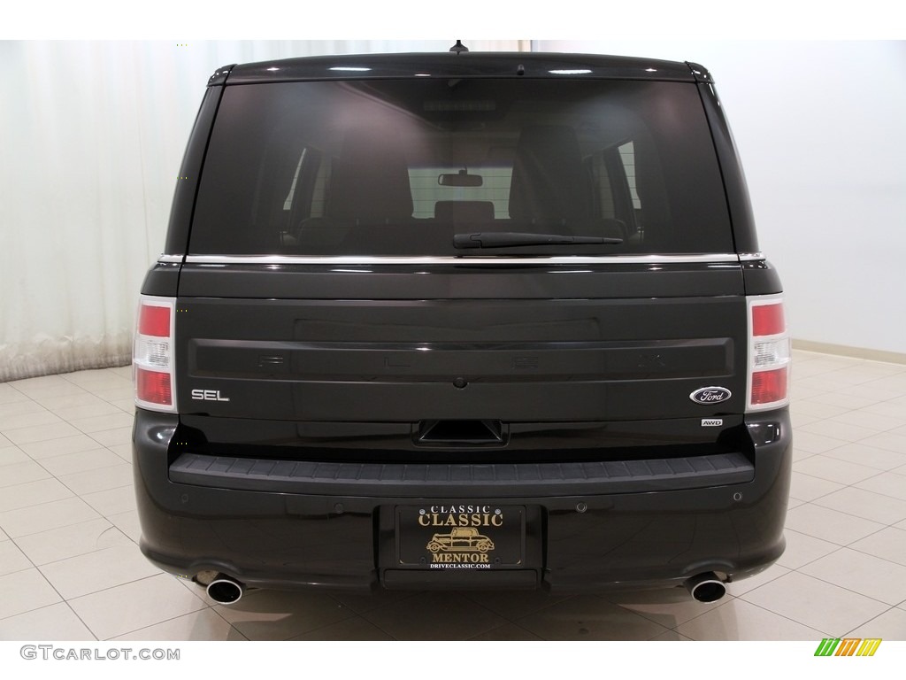 2013 Flex SEL AWD - Tuxedo Black Metallic / Dune photo #19