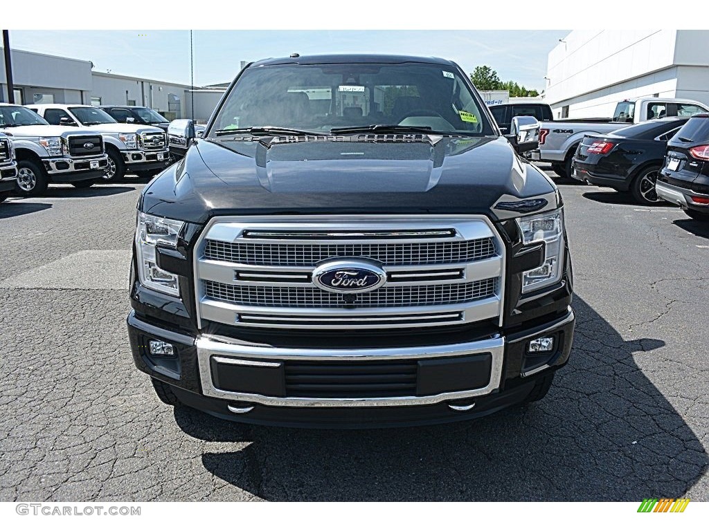 2016 F150 Platinum SuperCrew 4x4 - Shadow Black / Black photo #4