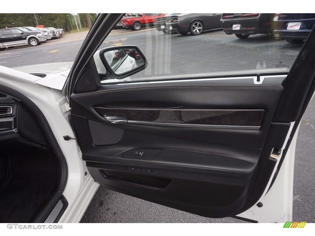 2010 BMW 7 Series 760Li Sedan Black Nappa Leather Door Panel Photo #112671567