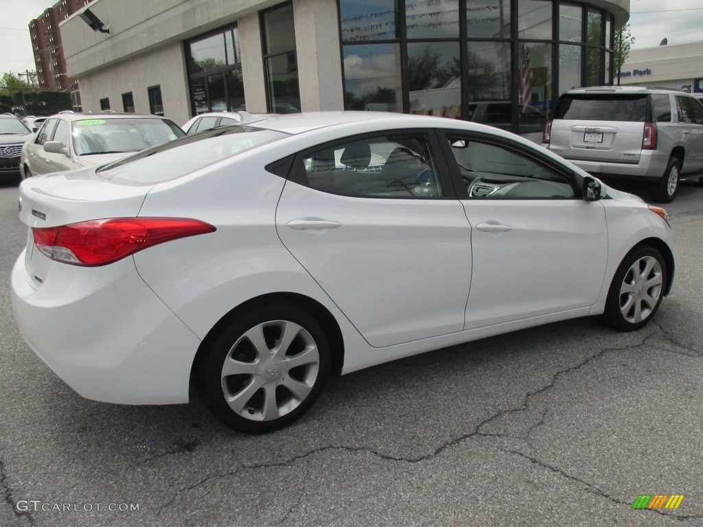 2012 Elantra Limited - Shimmering White / Beige photo #3